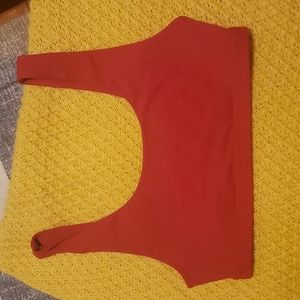 Red Fabletics Sports Bra